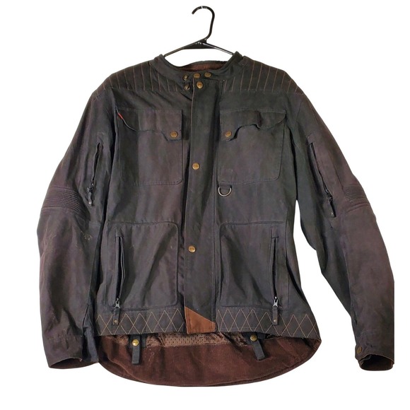 Street & Steel Motorcycle Jacket Men's Size Medium Black Vault Includes Armor